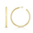 thumbnail image 1 of 14K Yellow Polish 4.00x60mm "C" Hoop With Earring Back, 1 of 4