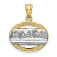 thumbnail image 1 of 14K Yellow & Rhodium with The Last Supper Pendant, 1 of 1