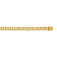 thumbnail image 1 of 14K Yellow Solid Gold 6mm wide Diamond Cut Multi Line Rope Chain 8 Bracelet Box Catch Clasp, 1 of 1