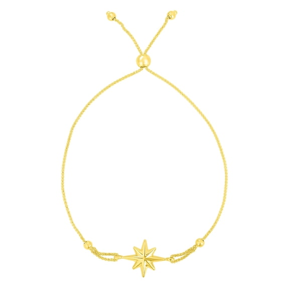 14K Yellow & White Gold Finish 7mm Bracelet 24" with Lobster Clasp by IcedTime