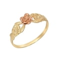 thumbnail image 1 of 14K Yellow and Rose Gold Flower Ring, 1 of 1