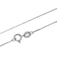thumbnail image 1 of 14K solid white gold 0.6mm box chain necklace 20", 1 of 4