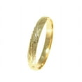 thumbnail image 1 of 14K solid yellow gold hand engraved Hawaiian scroll band ring 3mm size 11, 1 of 2