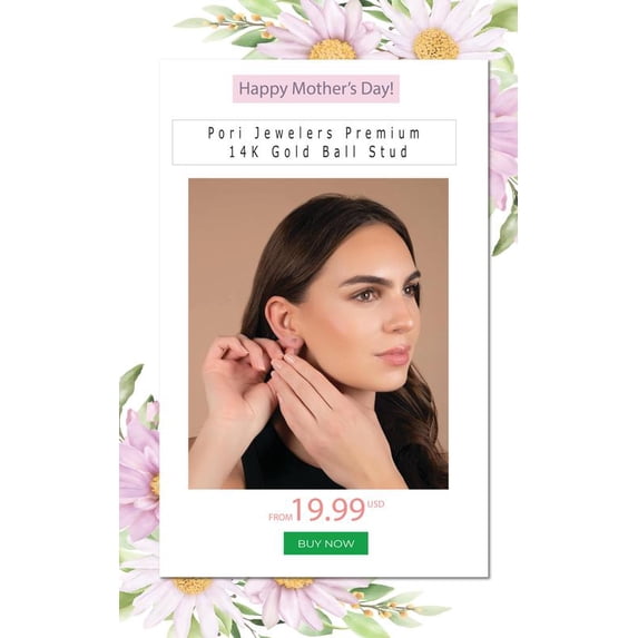 14KBLLE1M-YG-Pori Jewelers Mother's Day