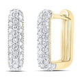 thumbnail image 1 of 14KT 0.62 CTW Diamond Ana Mens Fashion Hoop Earring, 1 of 1