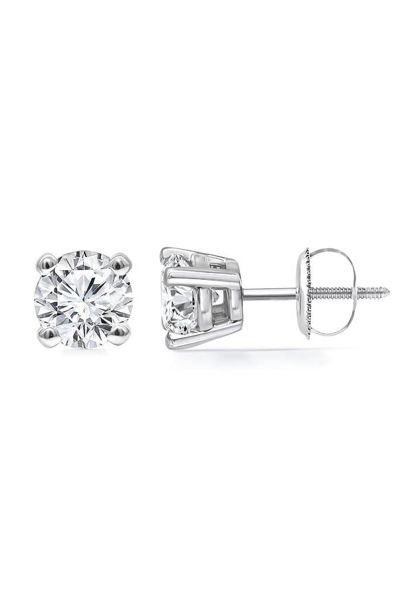 14KT 1/2CTW Lab Grown Diamond Diamond Solitaire Earring