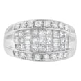 thumbnail image 1 of 14KT White Gold 1.5 CTTW Round, Baguette and Princess Cut Diamond Ring(H-I,SI2-I1), 1 of 5