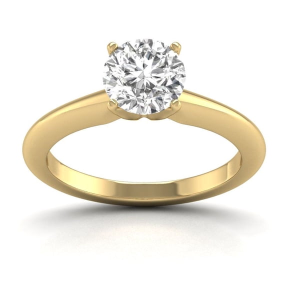 14KT YG 1.50ct TW LGD 4PRONG SOLITAIRE RING
