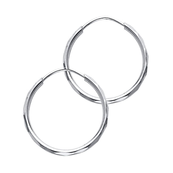 14KW 1.5mm Hoop Earrings