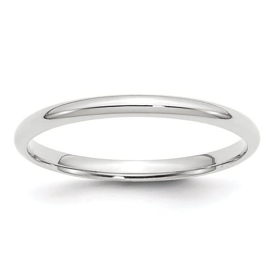 14KW 2mm Lightweight Comfort Fit Band Size 8