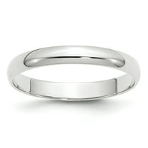 14KW 3mm Lightweight Half Round Band Size 5.5