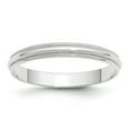 thumbnail image 1 of 14KW 3mm Lightweight Milgrain Half Round Band Size 13, 1 of 1