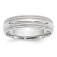 thumbnail image 1 of 14KW 6mm Double Milgrain Comfort Fit Band Size 7.5, 1 of 1