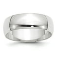 thumbnail image 1 of 14KW 7mm LTW Half Round Band Size 7 in 14k White Gold, 1 of 3
