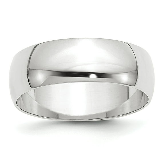 14KW 7mm Lightweight Half Round Band Size 11.5