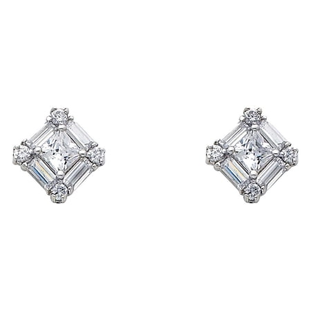 14KW CZ Earrings