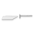 thumbnail image 1 of 14KW Tennessee State Earrings 14k White Gold Earrings, 1 of 1