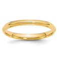 thumbnail image 1 of 14KY 2.5mm Half Round with Edge Band Size 6 in 14k Yellow Gold, 1 of 3