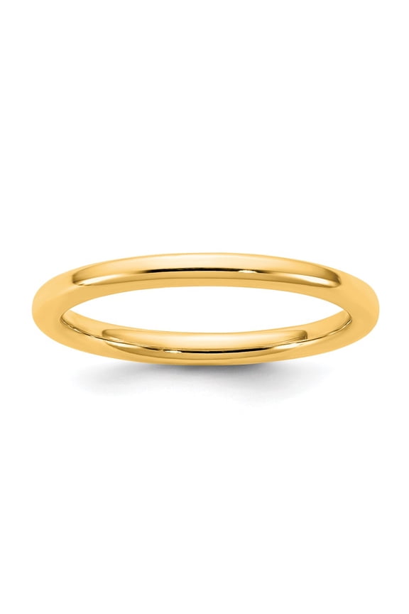 14KY 2mm European Comfort Fit Band Size 12