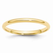 14KY 2mm LTW Comfort Fit Band