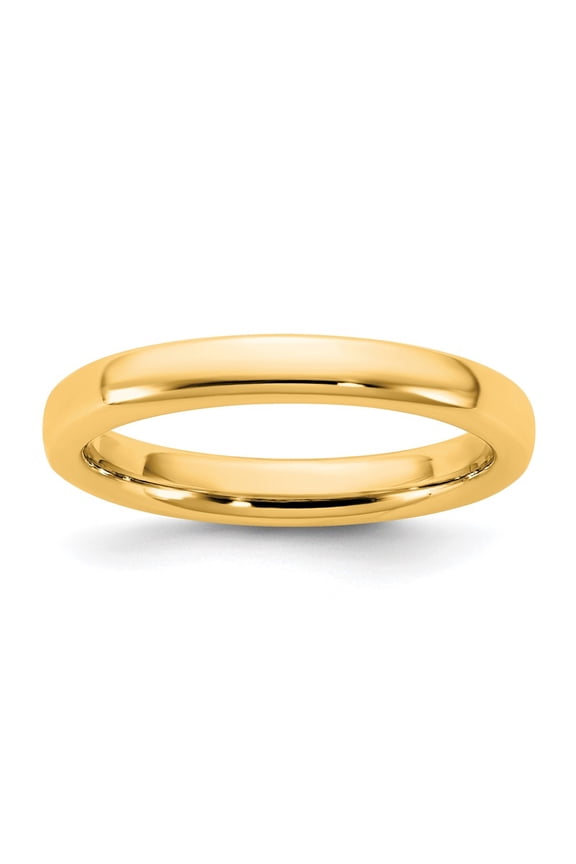 14KY 3mm European Comfort Fit Band Size 12