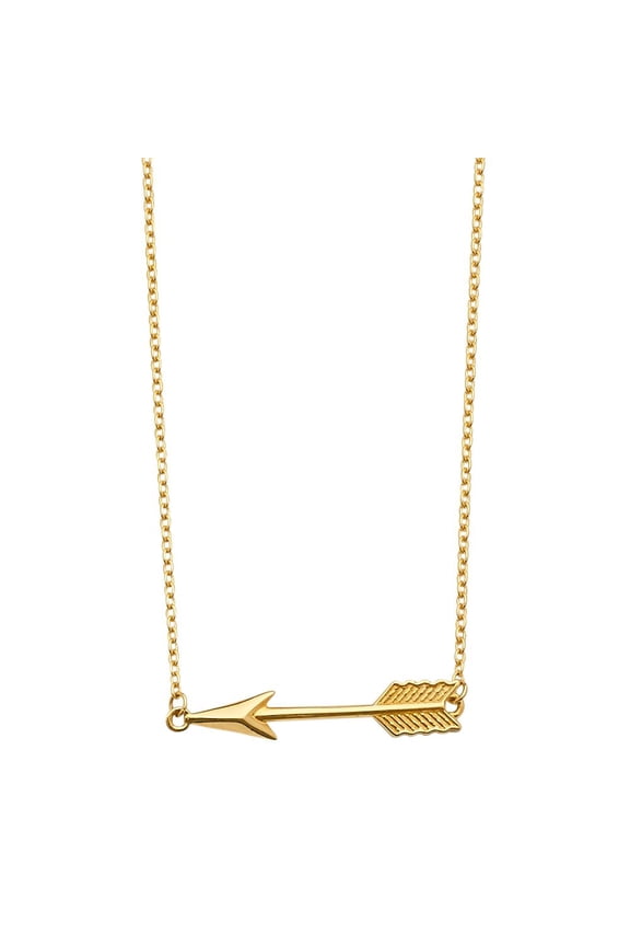 14KY Arrow Light Chain Necklace