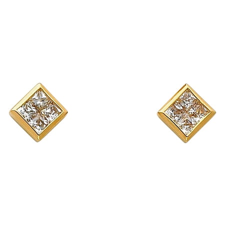 14KY CZ Earrings