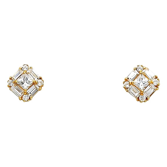 14KY CZ Earrings