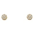 thumbnail image 1 of 14KY Flower CZ Earrings, 1 of 1