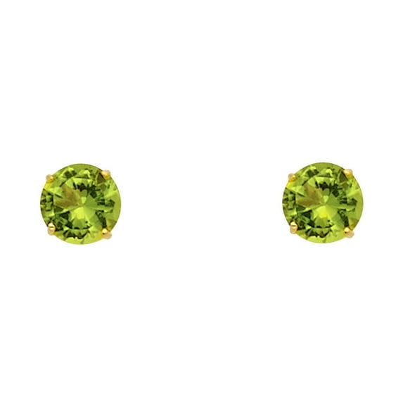 14KY RD 5mm Stud Earrings w/Screw (AUG)