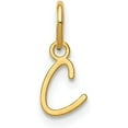 thumbnail image 1 of 14KY Yellow Gold Upper case Letter C Initial Charm - 9.06mm, 1 of 6
