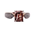 thumbnail image 1 of 14Kt Rose Gold Morganite With Diamond Ring, 1 of 4