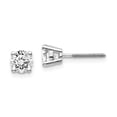 thumbnail image 1 of 14Kw .95ct VS2/SI1 G-I Diamond Stud Thread on/off Post Earrings, 1 of 2