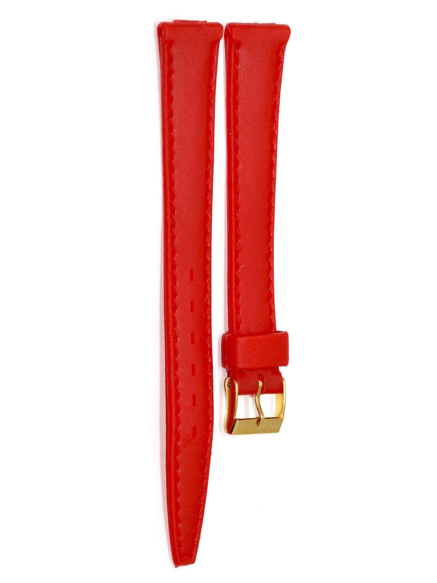 14MM BRIGHT RED RUBBER SPORT WATCH BAND STRAP