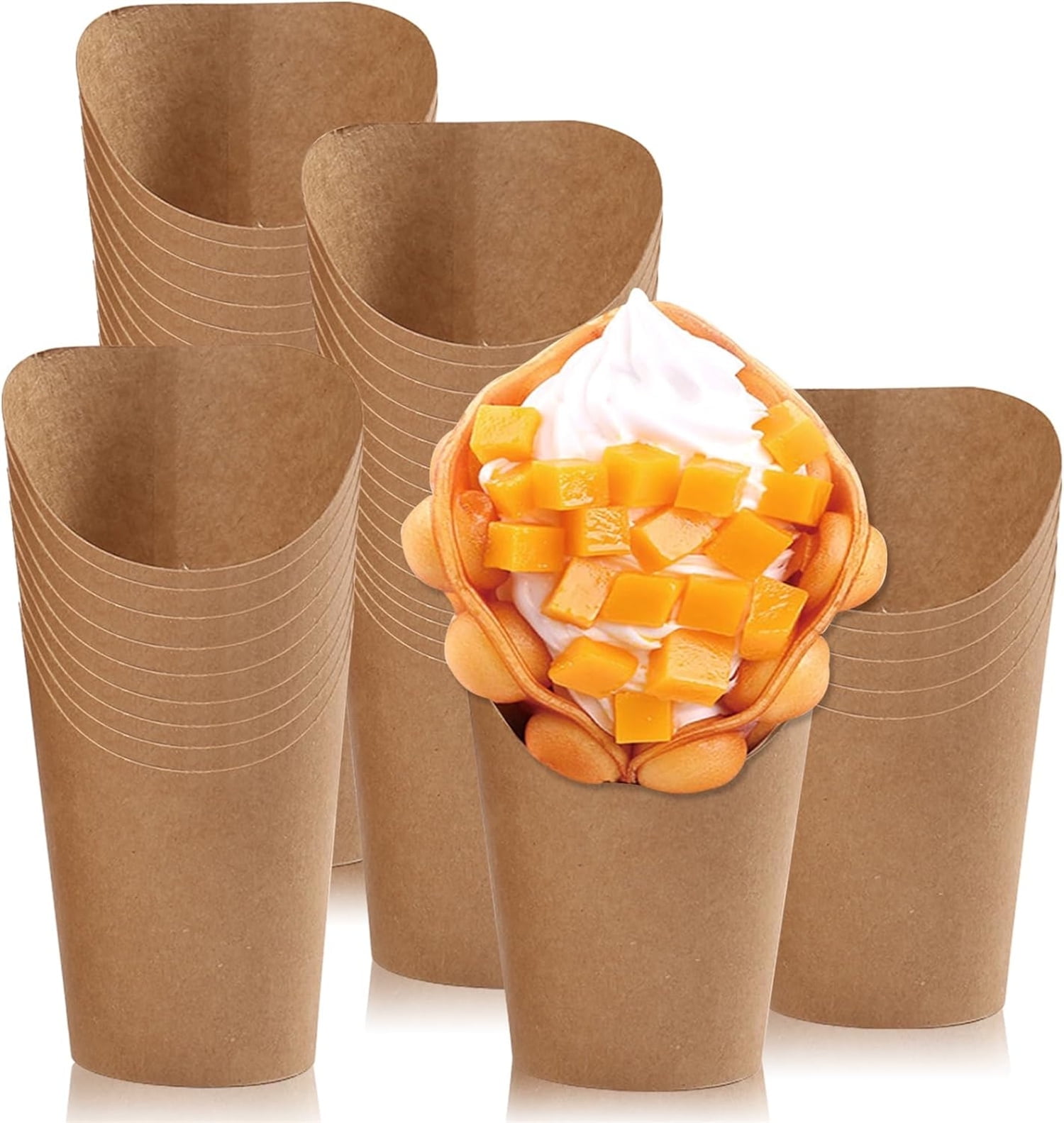14Oz Kraft Paper Charcuterie Cup,Bexikou 50Pcs Fries Cups,Oil-Proof ...