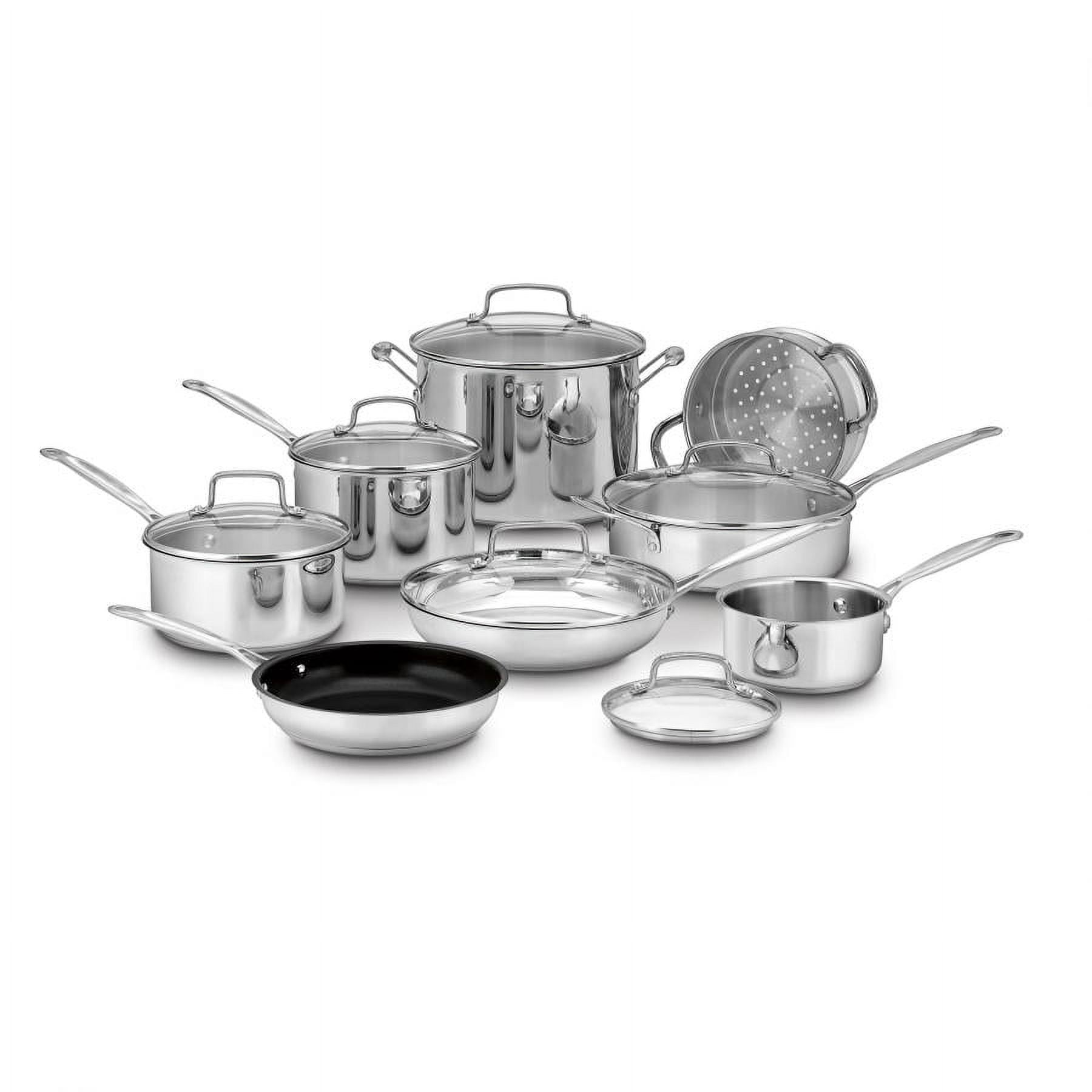 Cuisinart 14-Piece Stainless Steel Non-Stick Cookware Set