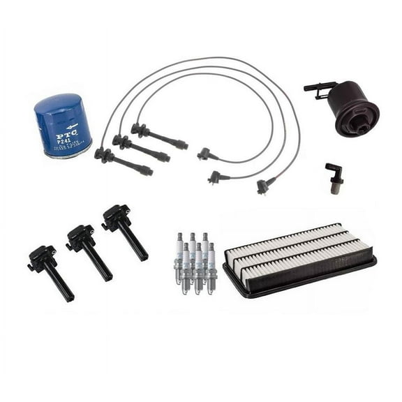 14PC Tune Up Kit Wires Spark Plugs Air & Oil Filters for Toyota Camry 3.0L 98-01