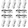thumbnail image 1 of 14PCS 2-Post Wire Rope Clamp M2 1/16inch Cable Wire Clamp Double Bolt Wire Rope Clips for 1/16 Inch/ 1.5mm Wire Rope, 1 of 7