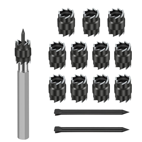 14PCS 3/8 Inch Spot Weld Cutter Set with Pilot Pin Metal Hole Cutter Remover Kit Spot Welding Equipment