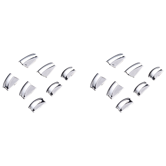 14PCS Car Chrome Interior Door Switch Styling Trims for Model S / X Accessories