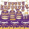 thumbnail image 1 of 14PCS Congrats Grad Graduation Banner Party Decorations Paper Pennant Banner Party Supplies for Graduation Parties Wall Party Decor, 1 of 6