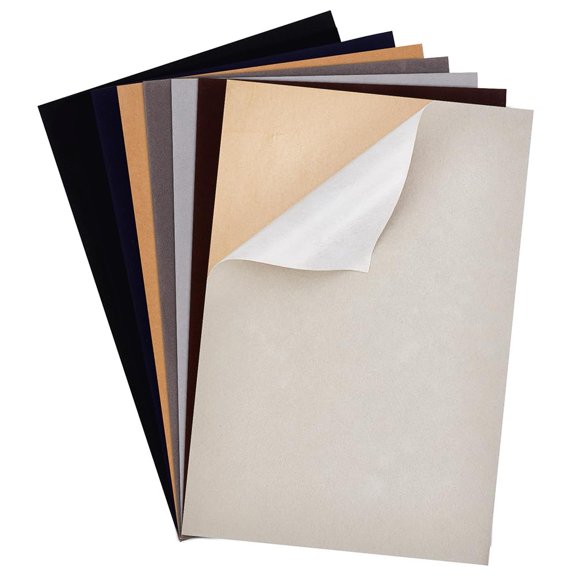14PCS Mixed Color Velvet Adhesive Back Sheet 11.6" x 7.8" Box Liner Fabric with Reclosable Plastic Box Durable and Water Resistant for Art and Craft Making