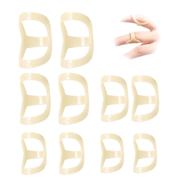 14PCS Oval 8 Finger Splints Support Set for Trigger Finger Thumb Arthritis Pain Relief Waterproof Reusable Finger Stabilizers Brace for Injury Swelling Fracture Sprain Correction Protection, 7 Sizes