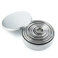14PCS Round Shape Cookie Cutters Stainless Steel Biscuit Fruit Cake