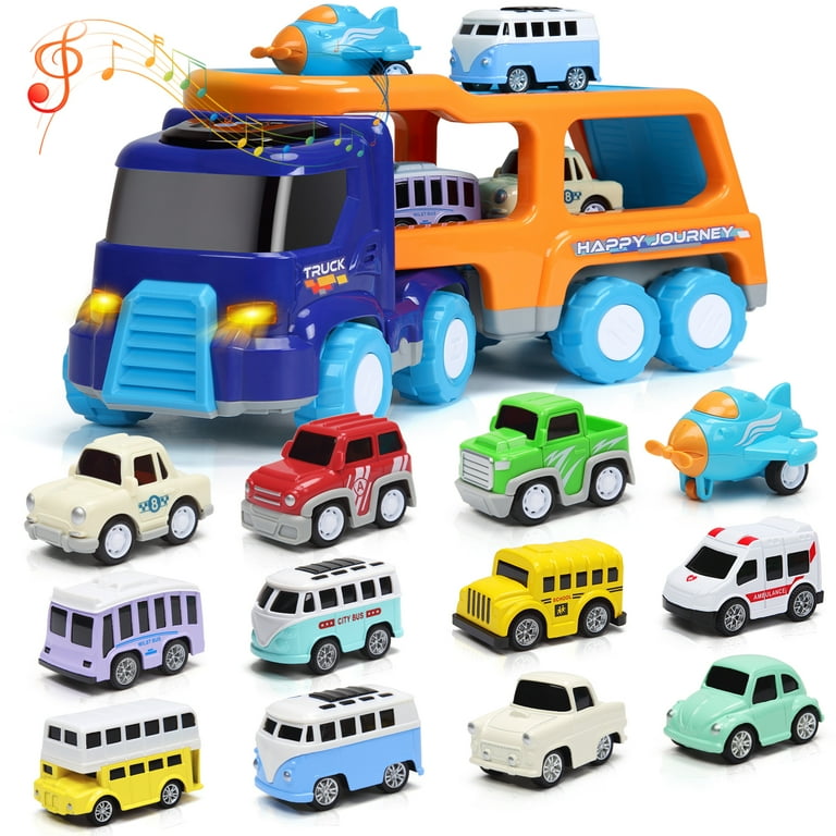 14PCS Toy Trucks Car for Year Old Toddlers Boys Girls