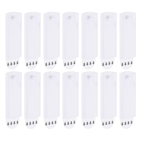 14Pack Picture Hangers, 3"x1.2" Picture Hanging Hook with Adhesive Strips, White