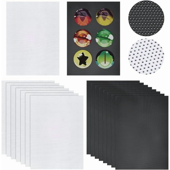14Pcs 2 Colors PVC Plastic Sheets Rectangle Mixed Color 300x220x0.4mm 7pcs/color for Handmade