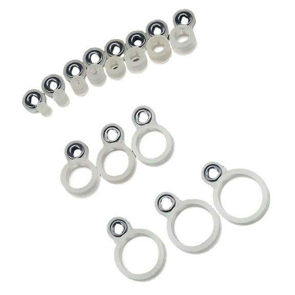 14Pcs/22Pcs Different Size Guide Rings O Rings Fishing Rod Wire Ceramic Rings Fishing Accessory Fishing Line Guide Rings