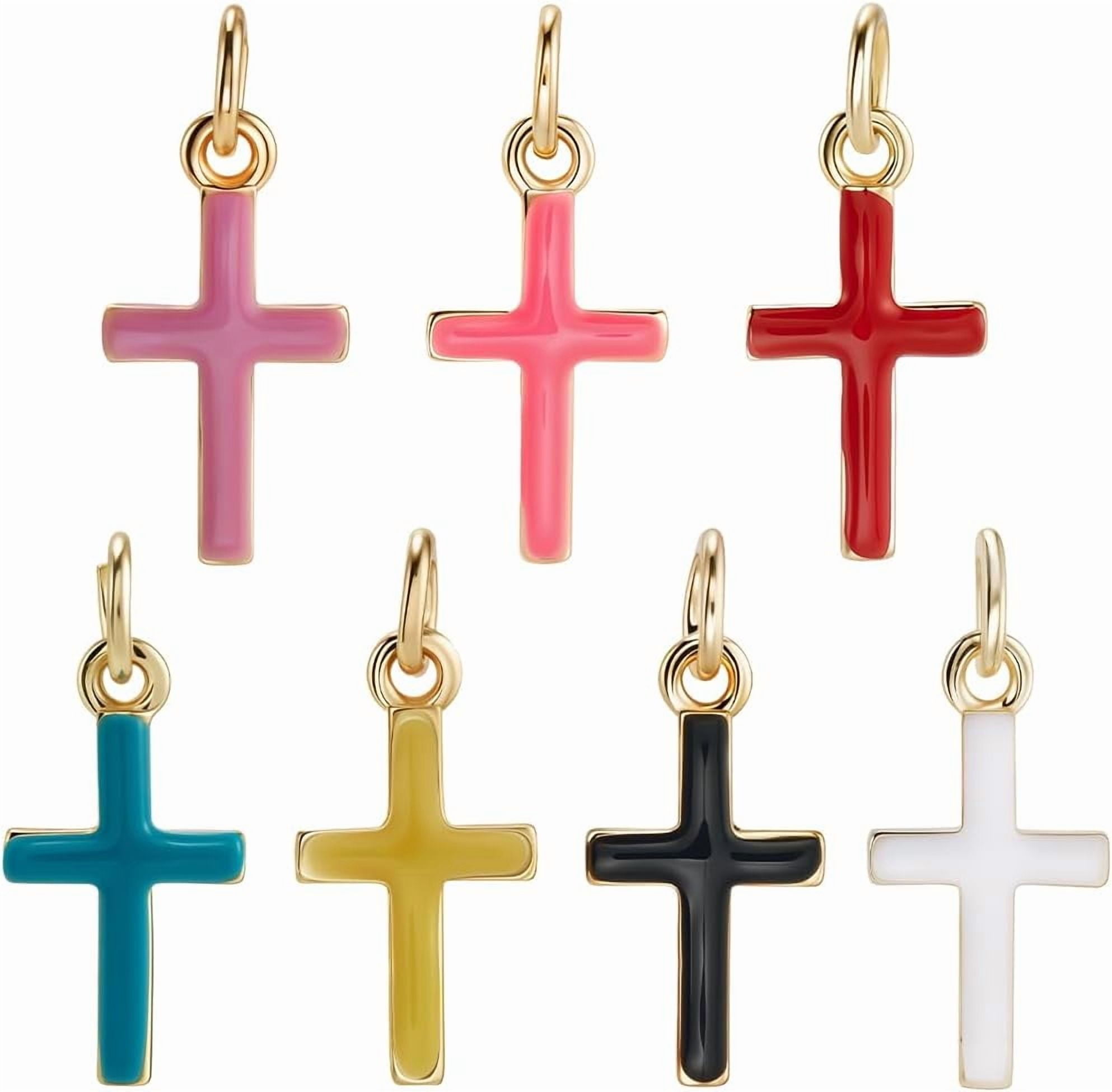 14Pcs 7 Colors Real 18K Gold Plated Eco-Friendly Rack Plating Brass ...