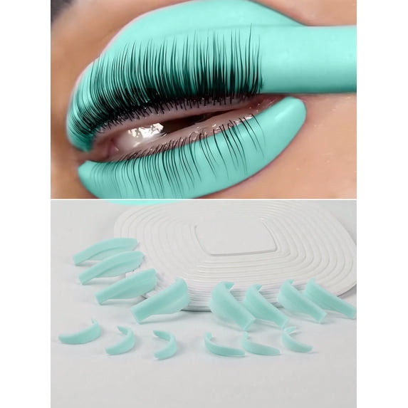 14Pcs 7 Sizes Hot Lash Lift Rods Lash Lift Shield For Eyelash Perming Upper And Lower Lash Lift Pads For Salon And Home Use